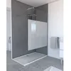 Image de Paroi de Douche 120x200cm - Verre Trempé Dépoli 8mm - Profilé Chrome - FREEDOM 2 FROSTED