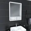 Image de Miroir salle de bain 50x70cm avec étagères - NORDIK HYLLA