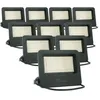 Image de Pack de 10 Projecteurs 50W LED éclairage Blanc chaud 2700K pour jardin garage