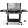 Image de Pack Plancha Électrique Planchaelec Lux 830 Carbon - Chariot Rivoli