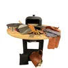 Image de PACK BRASERO NOIR + HOUSSE + KIT ACCESSOIRES + GANTS + TABLIER +SAC A BUCHE + CONTOUR BOIS +FOUR A PIZZA + PLATEAU PIZZA + SPATULE