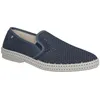 Image de Espadrilles - RIVIERA - Riviera - Bleu - Toile de coton - Semelle en cuir