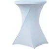 Image de Housse Nappe Blanche Werka Pro Pour Table Mange Debout Ronde Ø80cm