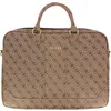 Image de Sacoche Bandoulière - Guess - Multi-rangements - Marron - 13 à 15 - Intérieur rembourré