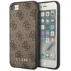 Image de Guess 4G Metal Gold Logo - Coque pour iPhone SE 2022 / SE 2020 / 8 / 7 (marron) - 3700740493953