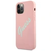 Image de Coque Pour Apple Iphone 12 / 12 Pro Collection Silicone Vintage En Tpu Rose Guess
