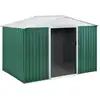 Image de Abri de jardin métal rosas - 4,07 m² - vert