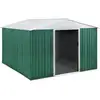 Image de Abri de jardin métal rosas - 7,06 m² - vert