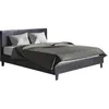 Image de Lit Lina - 140 x 190 cm - Noir