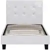 Image de Lit simple en pvc julia - 90 x 190 cm - blanc