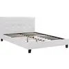 Image de Lit double en pvc julia - 160 x 200 cm - blanc