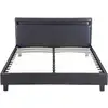 Image de Lit led maria - 140 x 190 cm - noir