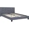 Image de Lit double en pvc julia - 140 x 190 cm - gris