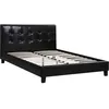 Image de Lit double en pvc Julia - 140 x 190 cm - Noir