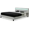 Image de Lit LED Maria - 140 x 190 cm - Blanc