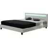 Image de Lit led maria - 140 x 190 cm - blanc