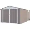 Image de Garage métal nevada avec porte battante - 15,36 m²