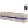 Image de Meuble tv led vida' - 177 x 39 x 45 cm - blanc laqué