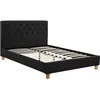 Image de Lit double Emmy - 140 x 190 cm - Gris