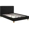 Image de Lit double emmy - 140 x 190 cm - gris