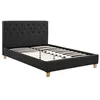 Image de Lit Emmy - 160 x 200 cm - Gris foncé