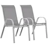 Image de Fauteuil jardin Textilène Cordoba - Phoenix - Ecru - Lot de 2