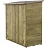 Image de Abri jardin bois adossable Lipki - 1.79 x 0.9 x 1.78/1.87 m - 1.61 m² - 12 mm - Avec plancher