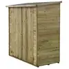 Image de Abri jardin bois adossable lipki - 1.79 x 0.9 x 1.78-1.87 m - 1.61 m² - 12 mm - avec plancher