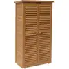 Image de Armoire de jardin space - 87 x 46.5 x 160 cm - marron