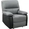 Image de Fauteuil relax lincoln - 90 x 89 x 103 cm - noir-gris foncé