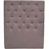 Image de Tête De Lit Capitonnée "déco" - 99 Cm - Taupe - En Tissu