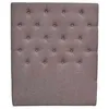 Image de Tête de lit capitonnée Déco - 99 cm - Taupe - En tissu