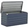 Image de Coffre De Jardin Métal "store" - 680 L - 165 X 69 X 60 Cm - Gris