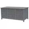 Image de Coffre de jardin en bois "macao" - 130 x 64 x 60 cm - anthracite