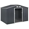 Image de Abri de jardin métal Vegas - 529 m2 (483 m2 au sol) - Gris