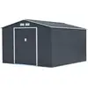 Image de Abri de jardin métal vegas - 8,83 m² - gris