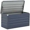 Image de Coffre De Jardin Métal "store" - 480 L - 132 X 61 X 60 Cm - Gris