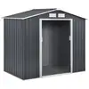 Image de Abri de jardin métal vegas - 2,7 m² - gris