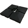 Image de 4 Dalles À Lester Pour Gros Parasol Déporté - 4 X 3 - 104 Kg - Noir
