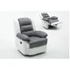 Image de Fauteuil Relax "buckingham" - 85 X 93 X 100 Cm - Blanc / Gris Clair