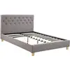 Image de Lit emmy - 160 x 200 cm - taupe