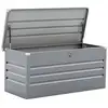 Image de Coffre de jardin métal store 680l - argent