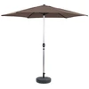 Image de Parasol Jardin Droit Alu "sol" - Rond - Ø 3m - Taupe - Avec Pied À Lest