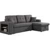 Image de Canapé D'angle Convertible/réversible "axel" - 3 Places - Gris