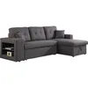 Image de Canapé dangle convertible/réversible Axel - 3 places - Gris