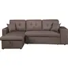 Image de Canapé d'angle convertible/réversible "axel" - 3 places - taupe