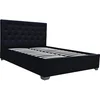 Image de Lit Double Avec Coffre "tino" - 140 × 190 Cm - Noir