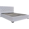 Image de Lit Double Avec Coffre "tino" - 160 × 200 Cm - Blanc