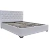 Image de Lit double avec coffre Tino - 160 × 200 cm - Blanc