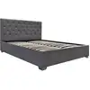 Image de Lit Double Avec Coffre "tino" - 140 × 190 Cm - Gris